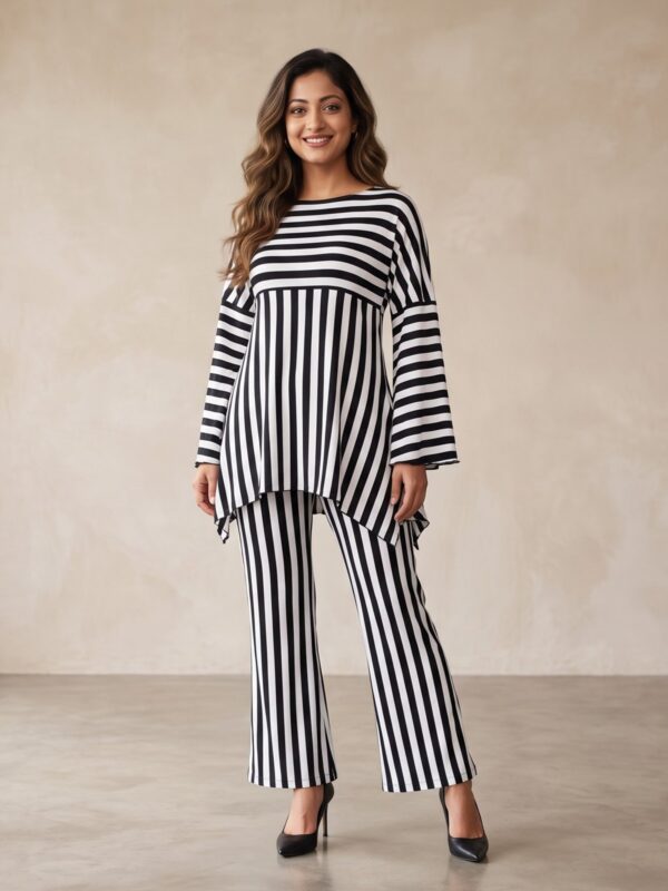 Monochrome Stripe Co-ord
