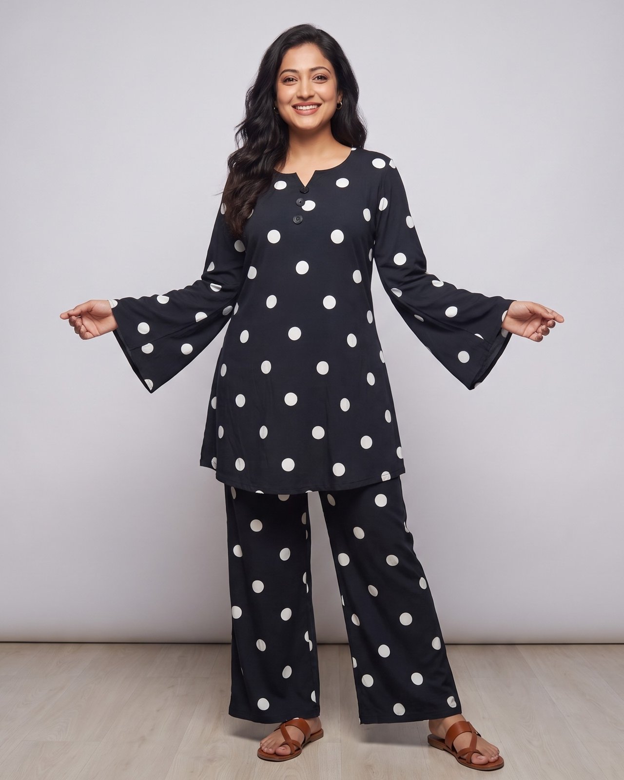 Midnight Polka Co-ord