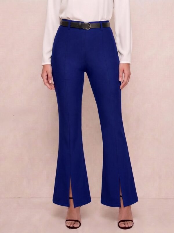 Royal Blue Front-Slit Flare