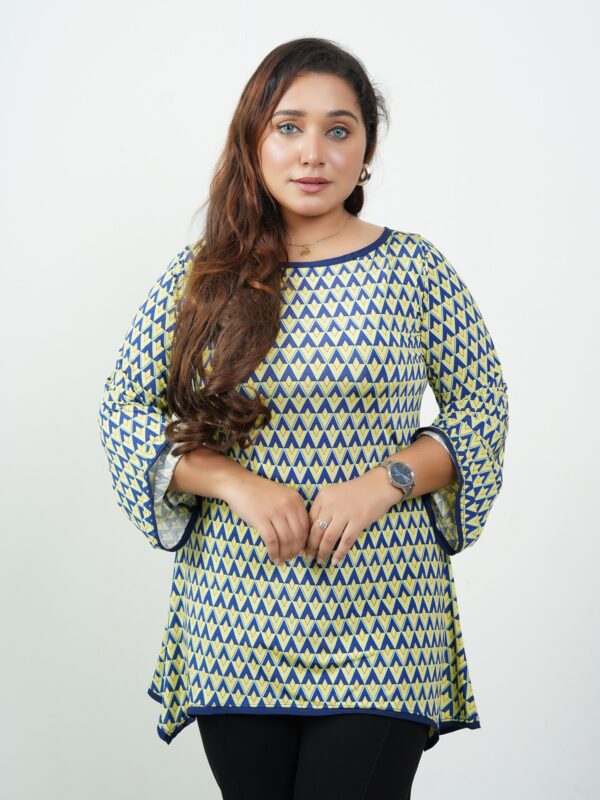 Lemon Chevron Top