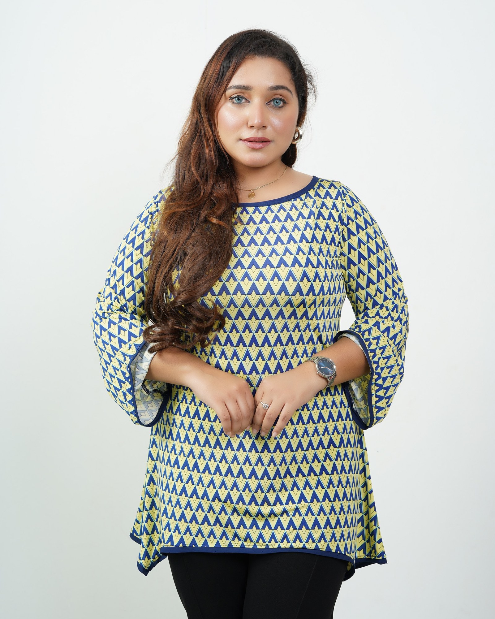 Lemon Chevron Top