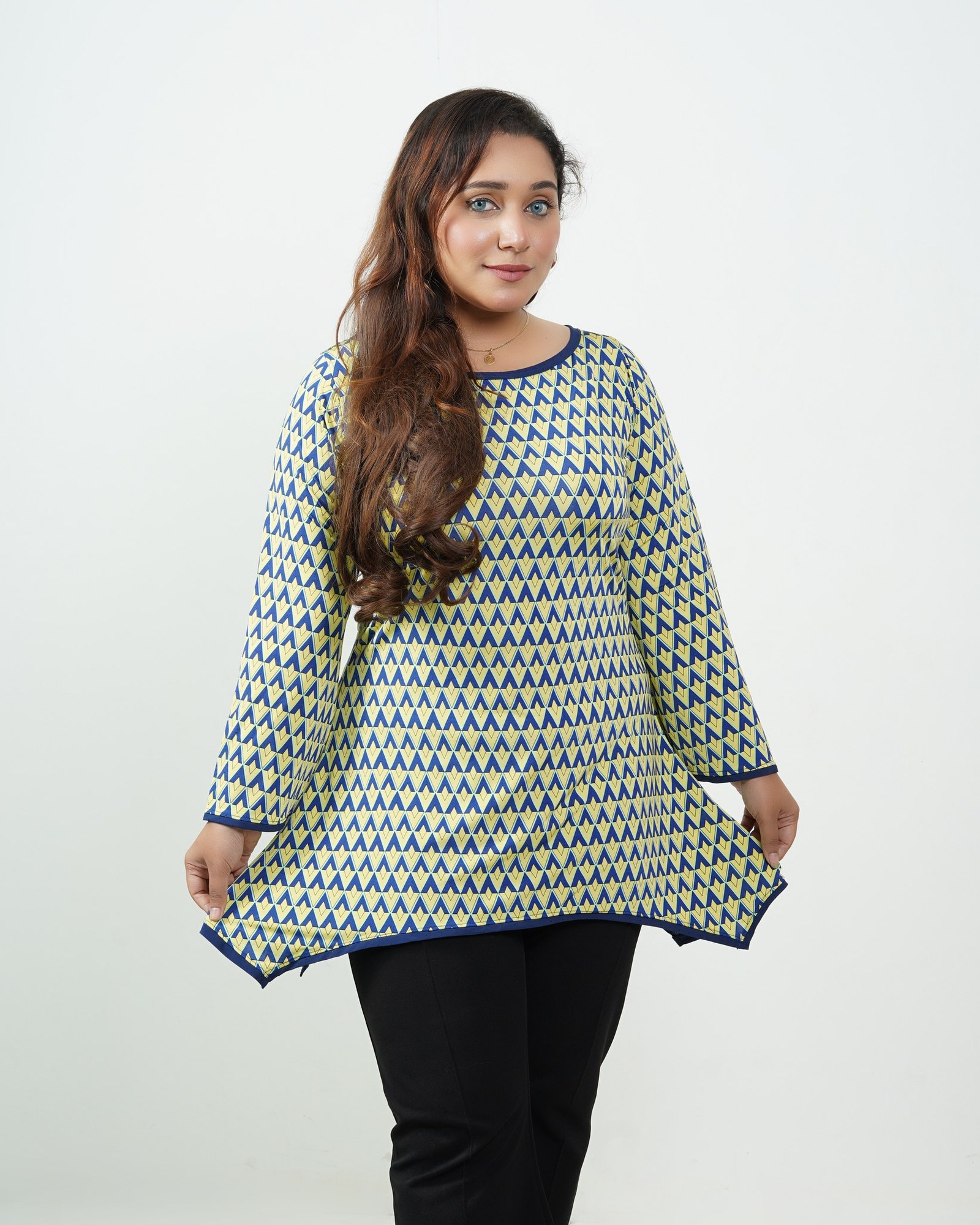 Lemon Chevron Top